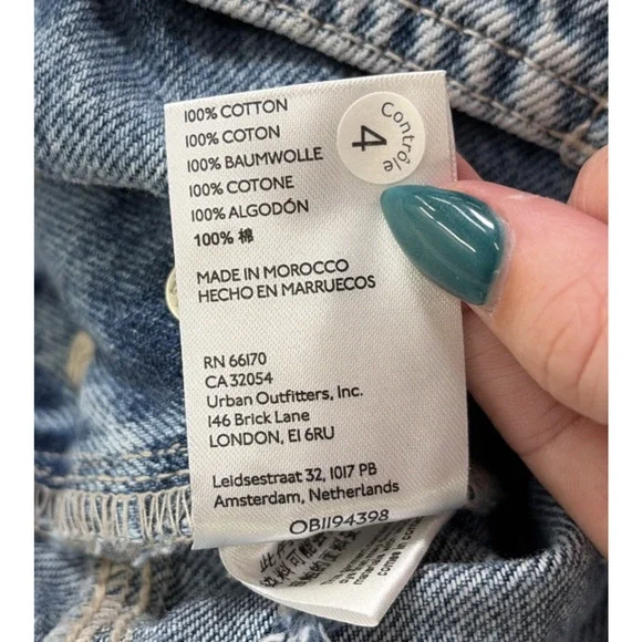 Free People We The Free Ziggy Denim Overall Straight Leg Bibs Women’s Size Small - Picture 13 of 16